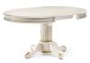 Кухонный стол Woodville Альфред 450827 110(160)х110х80 слоновая кость с золотой патиной фото 2