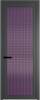 Межкомнатная дверь Profil Doors 1 AGP цвет профиля Серая ночь, стекло безопасное 6 мм мору фиолетовое 700x2000