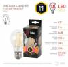 Лампа светодиодная филаментная ЭРА E27 11W 2700K прозрачная F-LED A60-11W-827-E27 Б0035025 фото 2