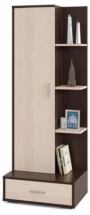 Шкаф книжный Сокол СТ-9 4680212007897, 4680212007903, СТ9В5бд5 Венге/беленый дуб