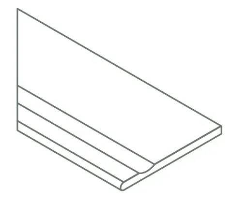 Ступень Italon Магма X2 620090001354 Айс с выемкой закруглённый левый 30x60