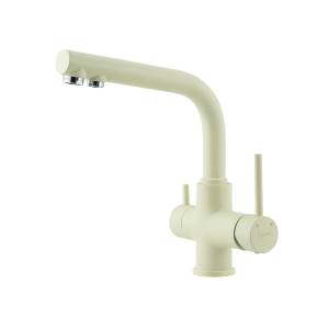 Смеситель для кухни Lemark Comfort LM3061PSH с подключением к фильтру питьевой воды Шампань