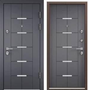 Входная стальная дверь Torex PROFESSOR-4+ 02 PP 221757 ПВХ Оскуро/ПВХ Холст вулканический 2000x880