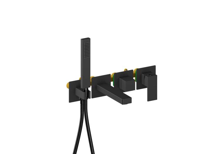Смеситель для ванны Aquatek Либра AQ1644MB черный матовый