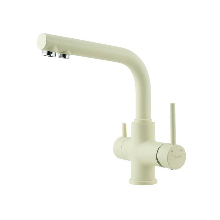 Смеситель для кухни Lemark Comfort LM3061PSH с подключением к фильтру питьевой воды Шампань