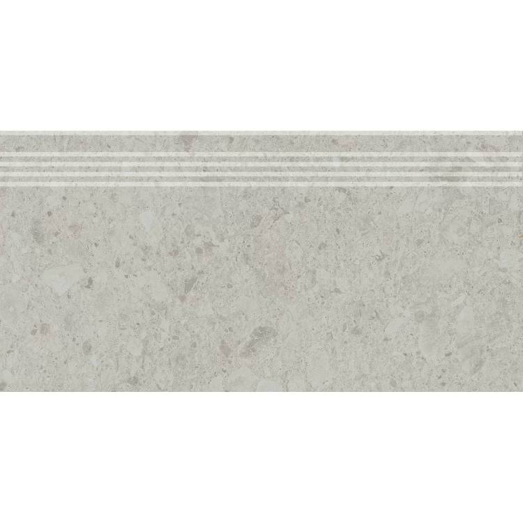 Ступень Kerama Marazzi Чеппо ди Гре DD605820R/GR Серый Светлый Матовый Обрезной 30x60