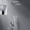 Душевой комплект Damixa Scandinavian Pure 936510000 встраиваемый, со смесителем и изливом, хром фото 3