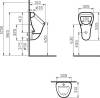 Комплект Система инсталляции для унитазов VitrA Frame + Писсуар Arkitekt 6202B003-0198 подвесной фото 7
