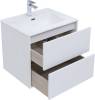 Тумба под раковину Aquanet Lino 60 287540 белый глянец фото 5