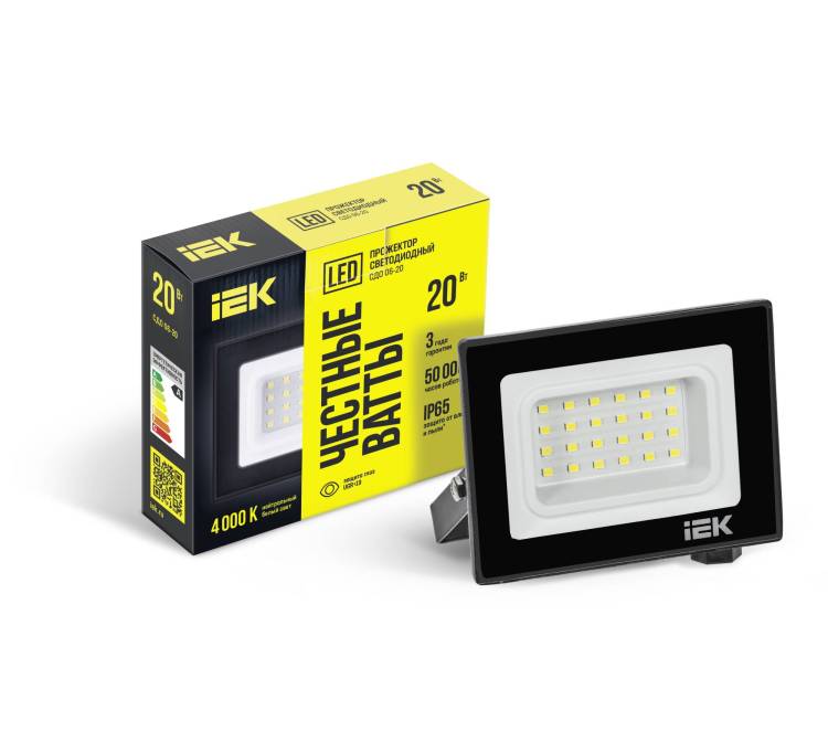 Прожектор светодиодный IEK СДО 06-20 LPDO601-20-40-K02