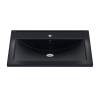 Раковина Uperwood Foster Quartz 291030034 черная матовая, уголь, 70x45.5 фото 4