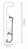 Плинтус Arbiton Integra HDPS 14 Дуб Орегон 2400x80x20 фото 2