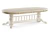 Кухонный стол Woodville Кассиль 450830 260(330)х110х77 слоновая кость с золотой патиной