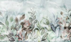 3D Фотообои Artegrafico «Акварельный цветочный букет в нежных оттенках» FS-008 песок