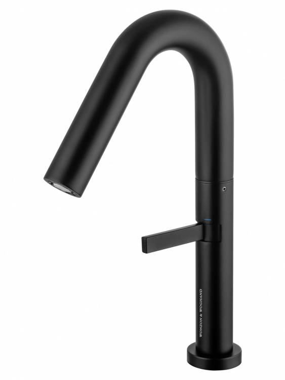 Смеситель для раковины Wonzon & Woghand WW-6068-MB высокий, черный