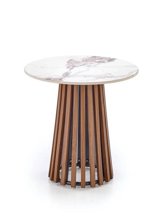 Стол журнальный Halmar Carina S V-CH-CARINA_S-LAW бежевый мрамор/орех