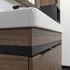 Тумба с раковиной Comforty Соло-90 00-00010979 дуб темно-коричневый с раковиной Адриана 90 фото 2