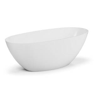 Ванна из искусственного камня Belux Осло ОС-1700 Solid Surface, белая матовая