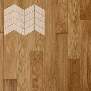 Паркетная доска Lab Arte Chevron Французская Елка Дуб Рустик лак без браша 400-313x150x14/3