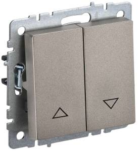 Выключатель жалюзи IEK Brite BR-V15-0-10-K37 шампань
