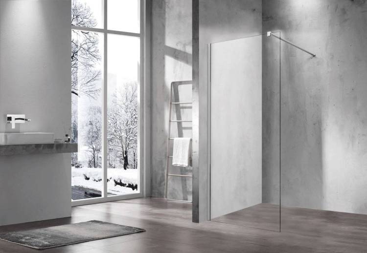 Душевая перегородка Vincea Walk-In VSW-1H110CL, 1100x2000, хром, стекло прозрачное