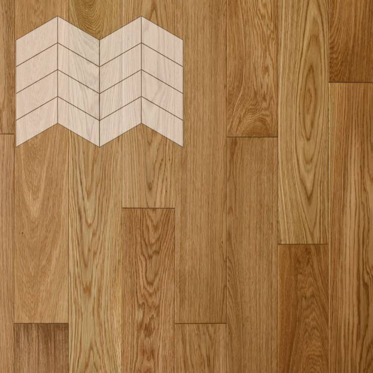 Паркетная доска Lab Arte Chevron Французская Елка Дуб Рустик лак без браша 400-313x150x14/3