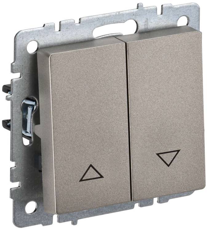 Выключатель жалюзи IEK Brite BR-V15-0-10-K37 шампань