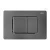 Комплект Abber Rechteck AC1201MB-AC0105-AC0120NG унитаз подвесной, безободковый, сиденье микролифт, черный матовый, кнопка никель фото 10