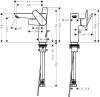 Смеситель для раковины Hansgrohe Talis E 71754140 с донным клапаном фото 2