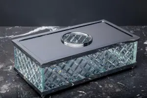 Бокс для салфеток Boheme Murano Cristal 10231 Хром Crystal Luxury Options