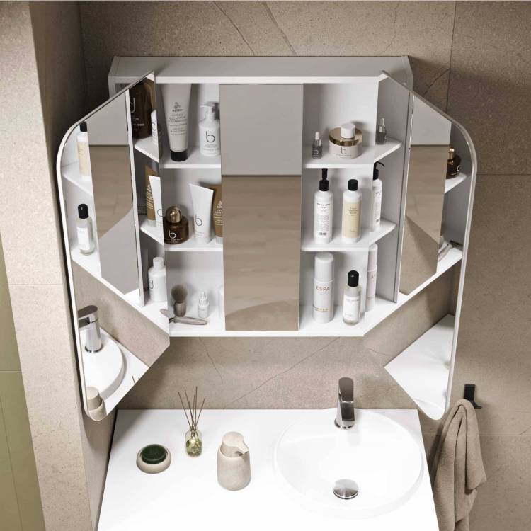 Зеркало-шкаф Alavann Cosmetic 80 ALV0727001 белый