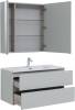 Мебель для ванной Aquanet Алвита New 100 274528 серый, 1382x1010x460 фото 6