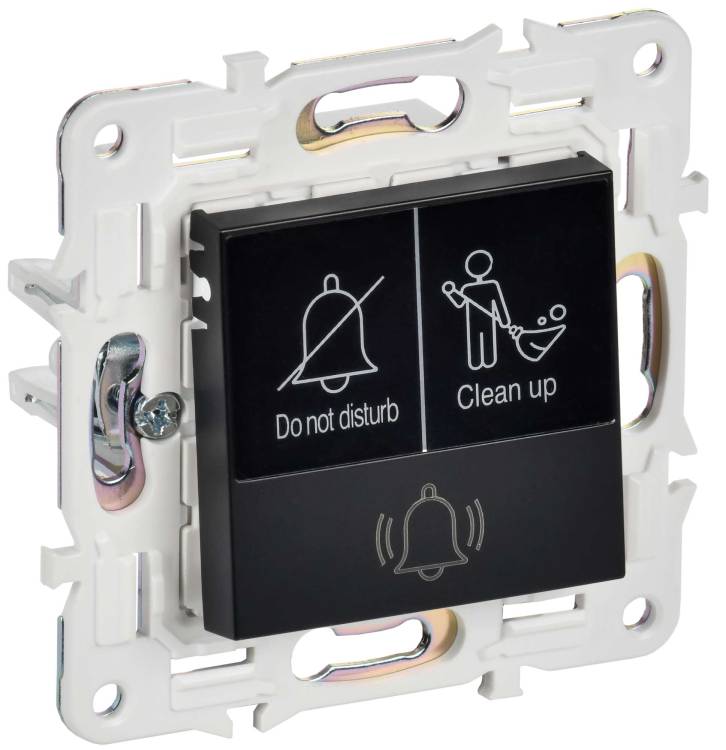 Кнопка звонка IEK Skandy SK-V14-2-10-K02 черный