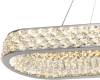 Большая хрустальная подвесная светодиодная люстра Stilfort Rhombus/Ромбус 4040/09/12PL фото 3