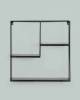 Полка навесная Stool Group Square FDC9684 bl bl/m черная, черный мрамор 50x10x50 фото 2