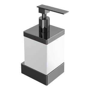 Дозатор Boheme Qubic 10727-SGM Shine Gun Metal