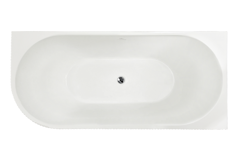 Акриловая ванна Royal Bath Nero RB710300R-CH правая, белая, 150x75