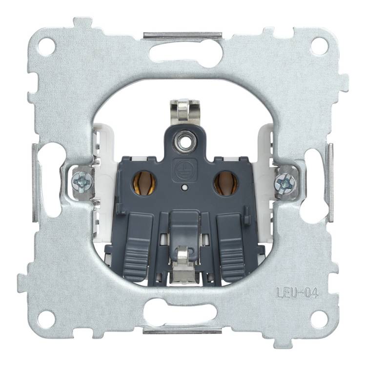 Механизм розетки 2к+з с безвинтовым подключением Rikett 32130