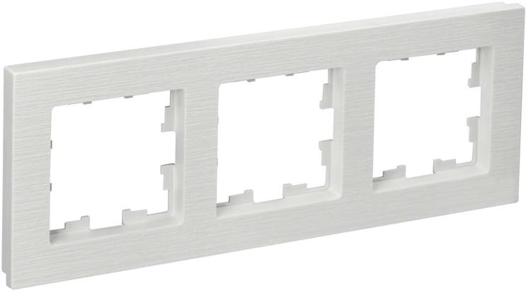 Рамка 3-постовая IEK Brite BR-M32-51-K01 белый рифленый