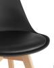 Набор из 4 стульев Stool Group Frankfurt New Y863-V seat black X4 черный фото 2