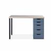 Стол письменный Гуд Лакк Ингар S01378 Дуб беленый/серо-бирюзовый/черный фото 2