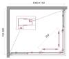 Душевой уголок BelBagno Unique AH-2-100/115-75/90-M-Cr фото 2