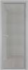 Межкомнатная дверь Profil Doors 1 AV цвет профиля Серебро, стекло безопасное 6 мм рэте 700x2000