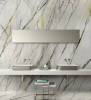 Керамогранит ArkLam Calacatta 770124 Green Polished 120x300 фото 3