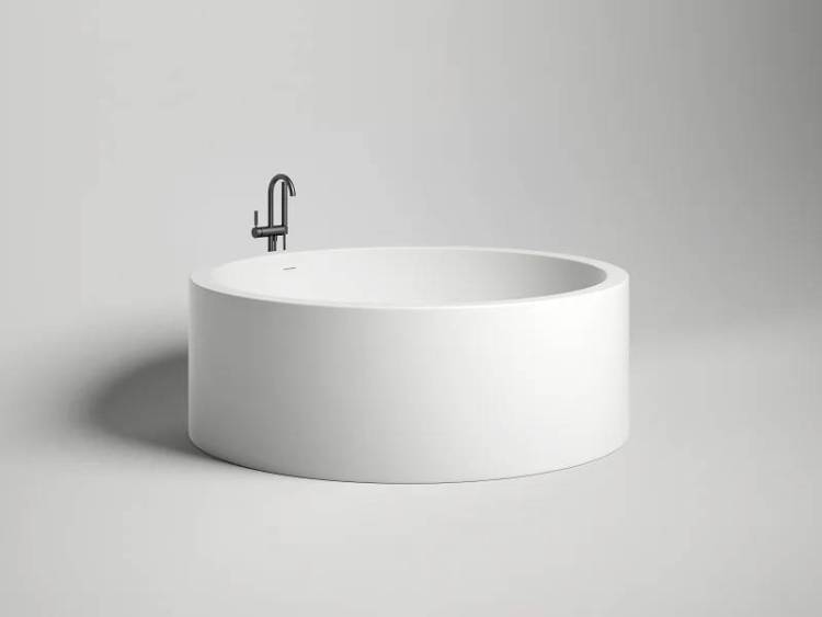 Ванна из искусственного камня Salini Isola 101111G Белая глянцевая 200x200 S-Sense