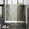 Шторка на ванну MaybahGlass MGV-72-1ш стекло бронза матовая, профиль белый матовый, 1400x400