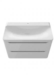 Тумба с раковиной Uperwood Ocean KOcean100w белая, 100 см