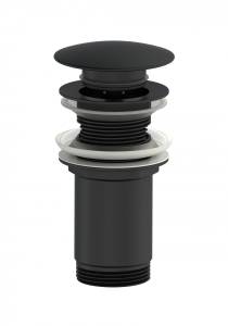 Донный клапан для раковины Wonzon & Woghand WW-88SS09-MB черный матовый