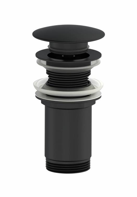 Донный клапан для раковины Wonzon & Woghand WW-88SS09-MB черный матовый