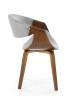 Стул кухонный Halmar K544 V-CH-K/544-KR-POPIELATY серый/орех фото 3